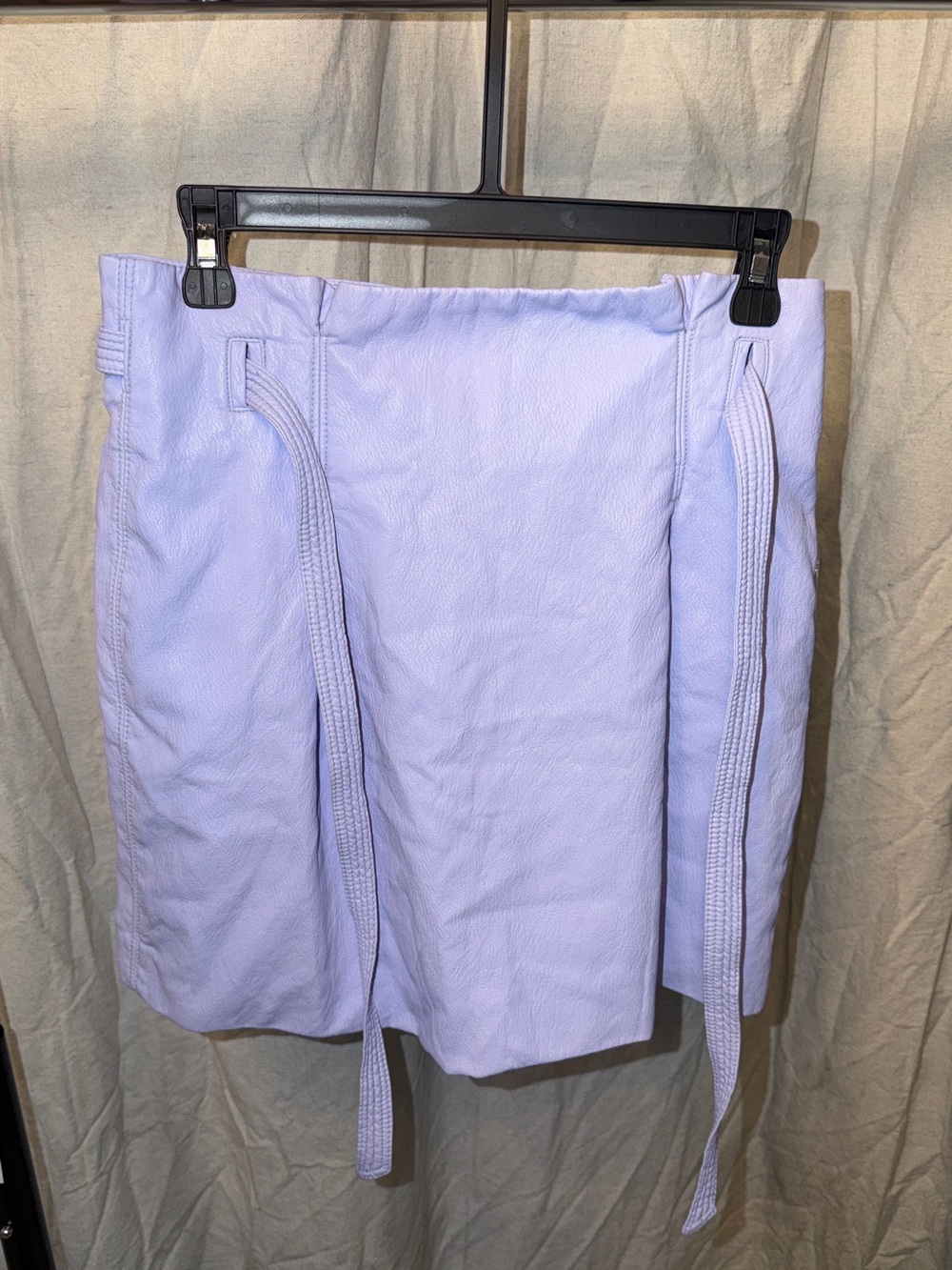 Free People Payton Faux Leather Mini Skirt in Lavender - Picture 3 of 8